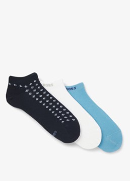 BOSS Heren Sokken met logo in 3-pack in de kleur Multicolor