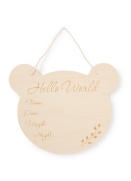BamBam Beer wandhanger van hout Donkerbeige - Deal