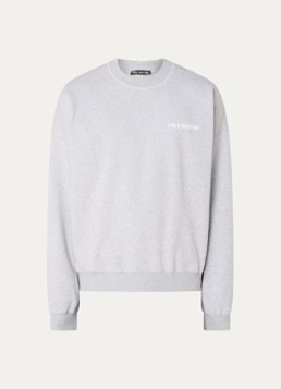 Cole Buxton Heren Sweater met logo- en backprint in de kleur Lichtgrijs, maat: M