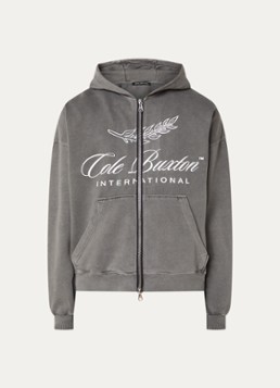 Cole Buxton Heren Sweatvest met capuchon en steekzakken in de kleur Middengrijs, maat: XL