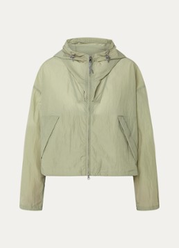 Parajumpers Dames Eka windjack met logoborduring en capuchon in de kleur Lindegroen, maat: M