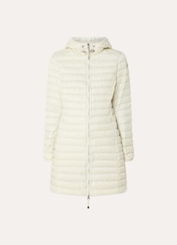 Parajumpers Dames Meredith puffer jas met donsvulling en capuchon in de kleur Creme, maat: M