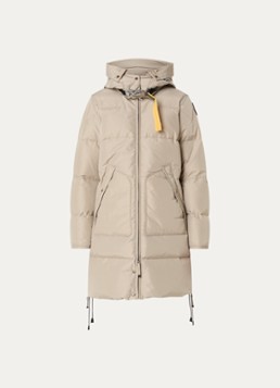 Parajumpers Dames Jas met donsvulling en opgestikte zakken in de kleur Lichtgrijs, maat: XL