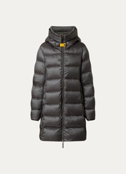 Parajumpers Dames Gewatteerde puffer jas met donsvulling in de kleur Grijs, maat: M
