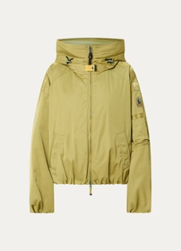 Parajumpers Dames Naadz gewatteerde jack donsvulling en capuchon in de kleur Mosgroen, maat: S