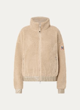 Parajumpers Dames Sori jack van teddy met ritszakken en logo in de kleur Goud, maat: M
