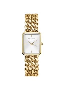 Rosefield Dames Octagon XS Studio horloge SWGSG-O76 in de kleur Goud, maat: geen maat