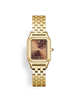 Rosefield Dames Ivy horloge OCBGSG-OC05 in de kleur Goud, maat: 21x26MM