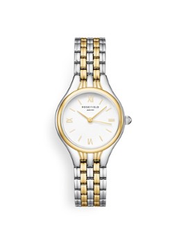 Rosefield Dames Muse horloge in de kleur MUWDSD-MU03 - zilver/goud, maat: 26x34MM