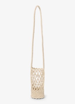 Studio Noos Dames Macramé crossbody met logo