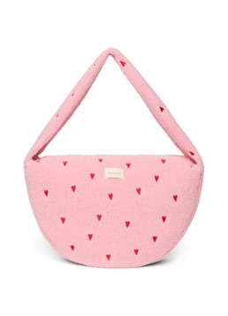 Studio Noos Dames Crossbodytas van teddy in de kleur Lichtblauw, maat: OS