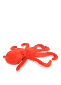 WWF Meisjes Octopus knuffel 50 cm in de kleur Rood, maat: 1 SIZE