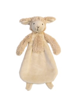 Happy Horse Lammetje Livio knuffeldoekje in de kleur Beige, maat: 25 cm