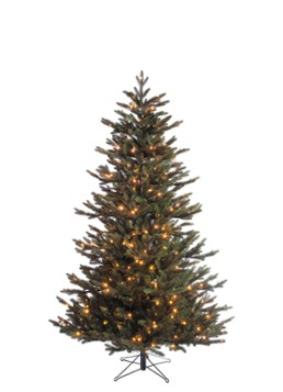 Black box Macallan kunstkerstboom met LED verlichting 185 cm Donkergroen - Deal