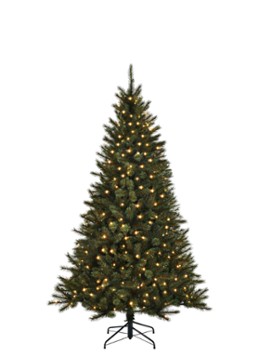 Black box Toronto kunstkerstboom met LED verlichting 185 cm Donkergroen - Deal