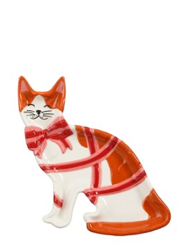 Mica Decorations Oranje kat serveerschaal 16 cm Oranje