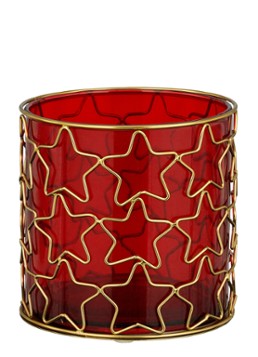 Mica Decorations Waxinelichthouder 14 cm Rood - Deal