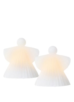 Sirius Asta Angel lichtfiguur met LED verlichting 10 cm set van 2 Wit - Deal