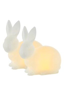 Sirius Elin Rabbit lichtfiguur met LED verlichting 10,5 cm set van 2 Gebroken wit - Deal