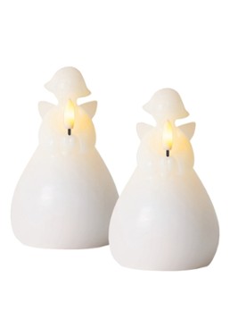 Sirius Lucia LED-kaars 10 cm set van 2 Gebroken wit - Deal