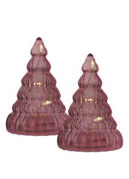 Sirius Lucy kerstornament met LED verlichting 9 cm set van 2 Bruin - Deal