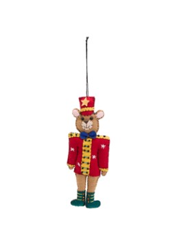 Meander Beer notenkraker kersthanger 18 cm Bruin - Deal