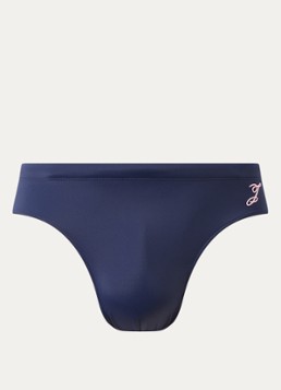 Jacquemus Heren Zwemslip met logoborduring in de kleur Donkerblauw, maat: M