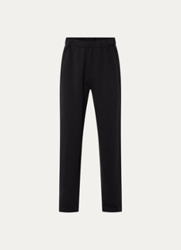 Jacquemus Heren Wide fit broek met logo en steekzakken in de kleur Zwart, maat: XL