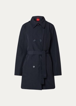 Max & Co Dames Milo double-breasted trenchcoat met steekzakken in de kleur Donkerblauw