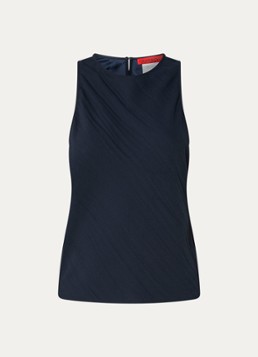 Max & Co Dames Finire mouwloze top met keyhole in de kleur Donkerblauw