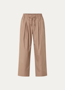 Max & Co Dames High waist wide fit palazzobroek steekzakken in de kleur Zand