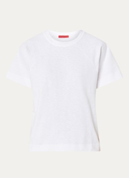 Max & Co Dames T-shirt met ronde hals in de kleur Wit