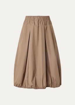 Max & Co Dames Midi rok met elastische band in de kleur Zand