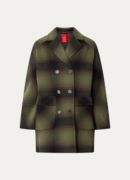 Max & Co Dames Mcogiuria mantel van scheerwol in de kleur Groen
