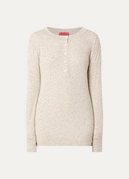 Max & Co Dames Longsleeve met gemêleerd dessin in de kleur Grijsmele