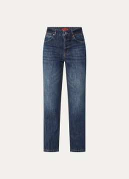 Max & Co Dames Panetto mid waist slim fit jeans met donkere wassing in de kleur Indigo