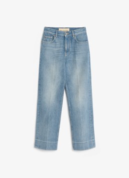 Valentino Garavani Dames Mid waist straight leg jeans met medium wassing in de kleur Indigo