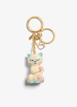 Valentino Garavani Dames Sleutelhanger met logo in de kleur Goud