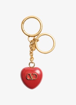 Valentino Garavani Dames Sleutelhanger met logo in de kleur Goud
