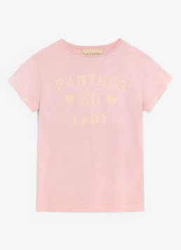 Valentino Garavani Dames T-shirt met front- en backprint in de kleur Roze