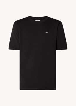 NN.07 Heren Adam T-shirt met logo in de kleur Zwart, maat: XXL
