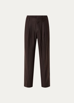 NN.07 Heren Straight fit pantalon met steekzakken in de kleur Donkerbruin, maat: 33/32
