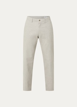 NN.07 Heren Aden slim fit pantalon met steekzakken in de kleur Beige, maat: 33/32