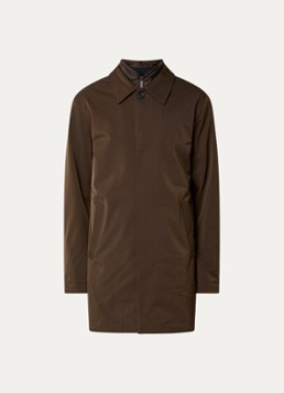 NN.07 Heren Blake gewatteerde trenchcoat met uitneembare voering in de kleur Donkerbruin, maat: XL