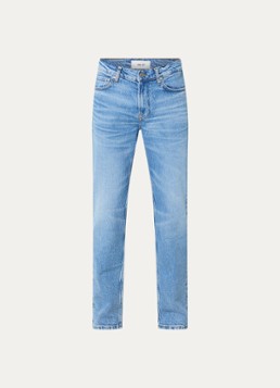 NN.07 Heren Tony straight leg jeans met lichte wassing in de kleur Indigo, maat: 36/32