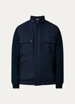 Woolrich Heren Softshell jack met ritszakken in de kleur Donkerblauw, maat: S