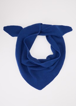 Hvid Meisjes Josephina grofgebreide sjaal van merino wol 135 x 35 cm