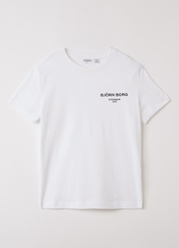 Björn Borg Jongens T-shirt met logo in de kleur Wit, maat: 134-140