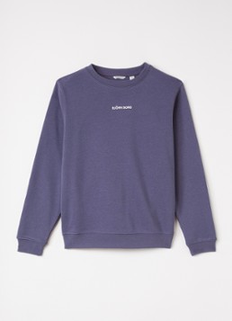 Björn Borg Meisjes Borg Classic sweater met logoborduring in de kleur Staalblauw, maat: 170