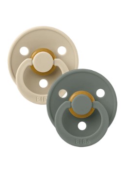 BIBS Meisjes Colour fopspeen in 2-pack in de kleur Olijfgroen, maat: MAAT 2